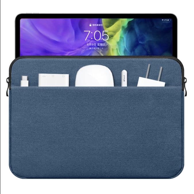 タブレットケース 多機能収納ポケット付きタブレット保護ケース iPad/iPad Air/iPad Pro/mini