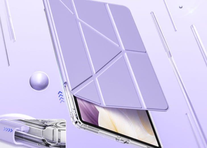 タブレットケース Hauwai/MatePad/Y字折透明保護ケース（取り外し可能）