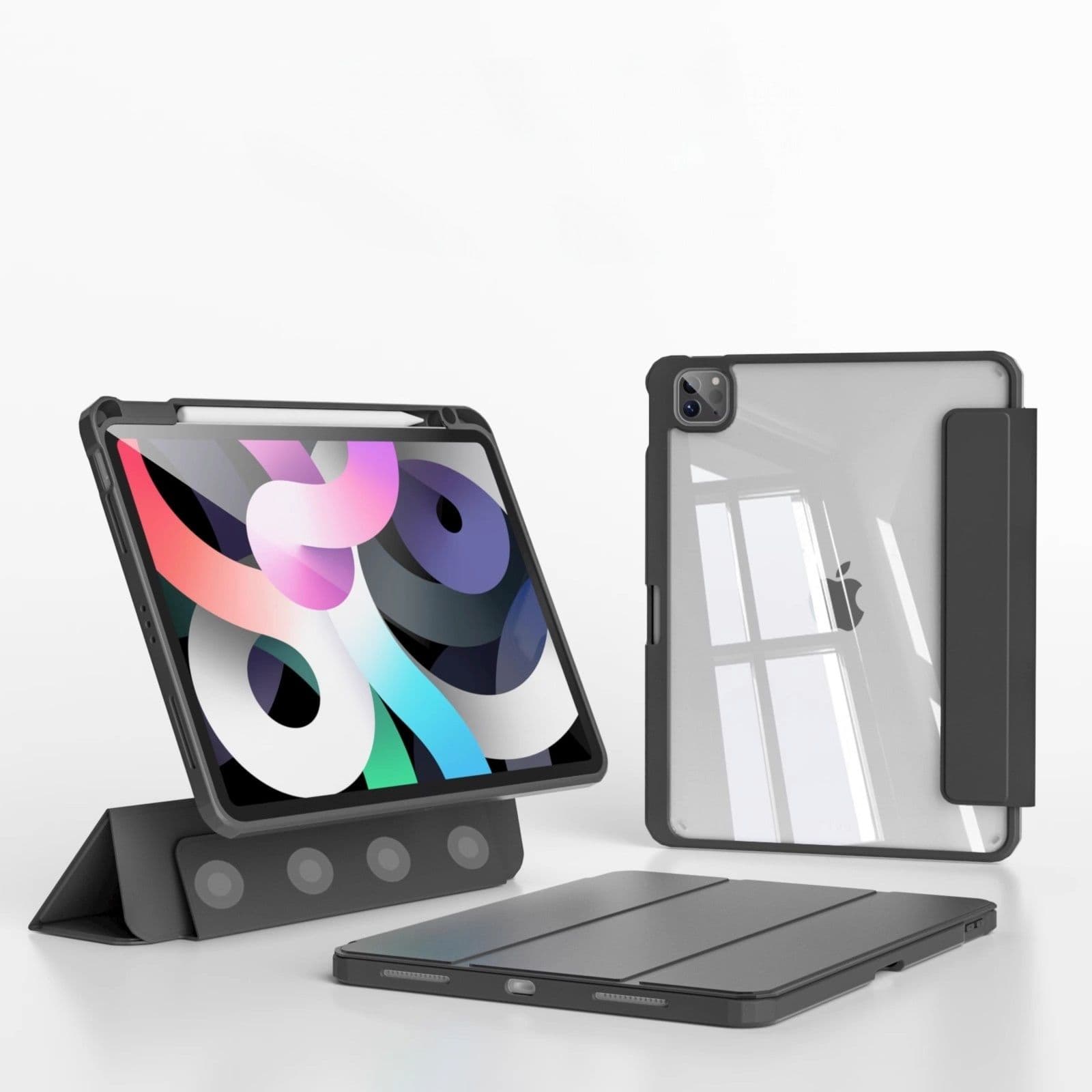 タブレットケース 磁力吸着式耐衝撃タブレット保護カバー iPad/iPad Air/iPad Pro/mini
