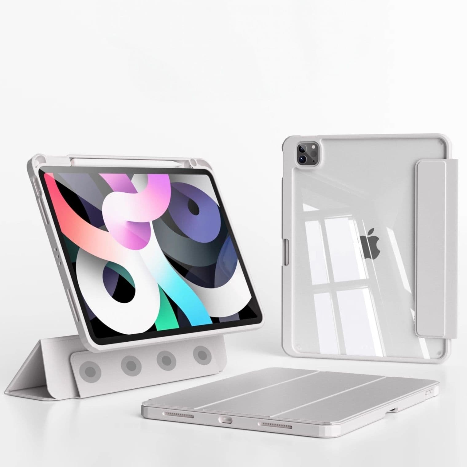 タブレットケース 磁力吸着式耐衝撃タブレット保護カバー iPad/iPad Air/iPad Pro/mini