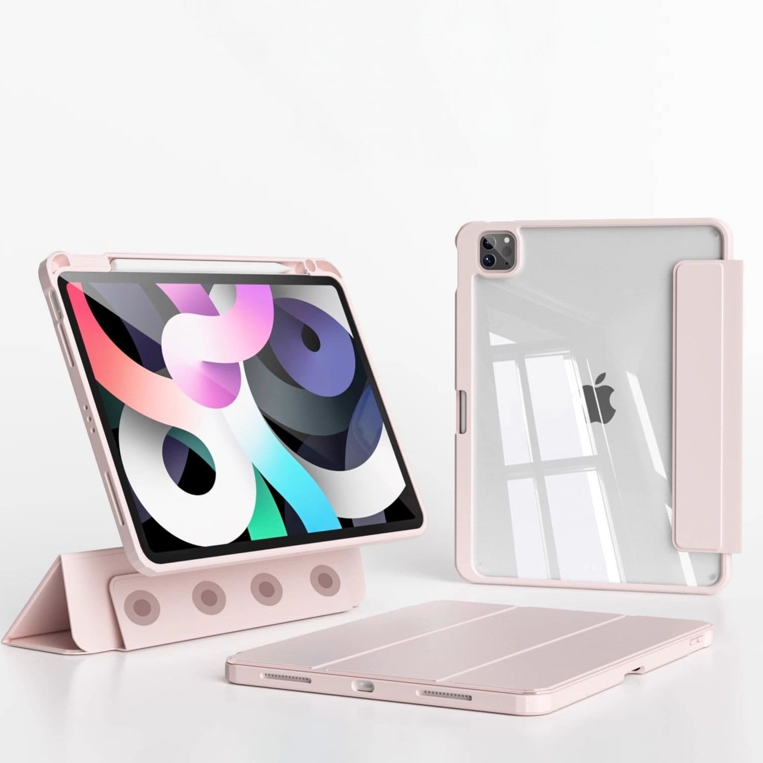 タブレットケース 磁力吸着式耐衝撃タブレット保護カバー iPad/iPad Air/iPad Pro/mini
