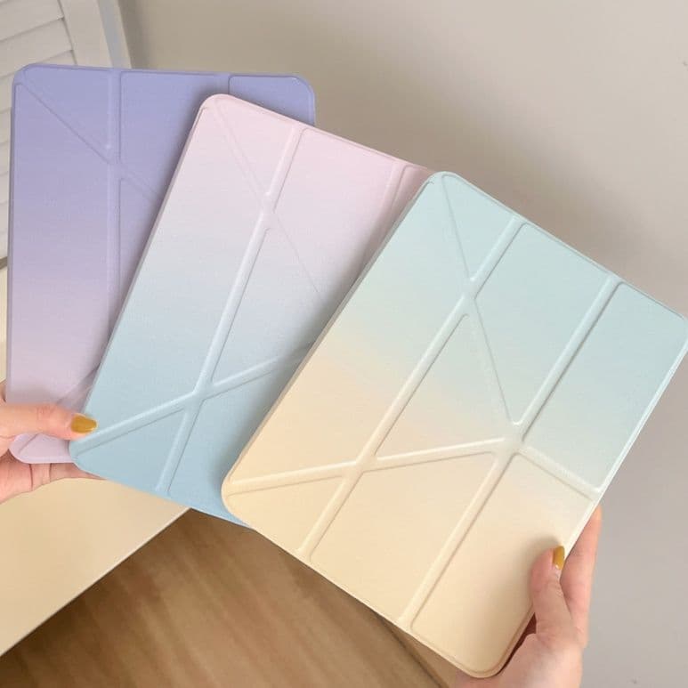 タブレットケース グラデーション折り紙タブレットカバー iPad/iPad Air/iPad Pro/mini