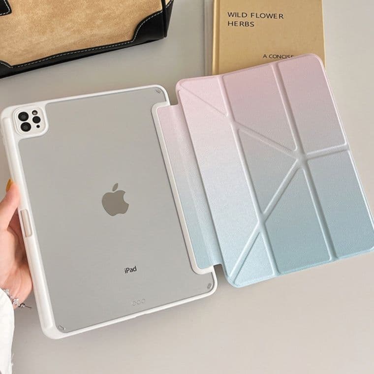 タブレットケース グラデーション折り紙タブレットカバー iPad/iPad Air/iPad Pro/mini