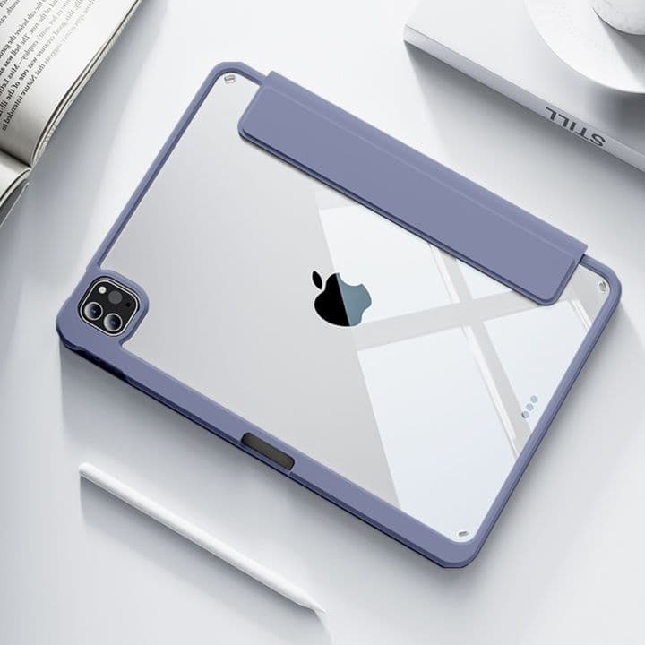 タブレットケース iPad/iPad Air/iPad Pro/miniい 磁気スタンド付き透明保護ケース