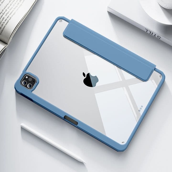 タブレットケース iPad/iPad Air/iPad Pro/miniい 磁気スタンド付き透明保護ケース