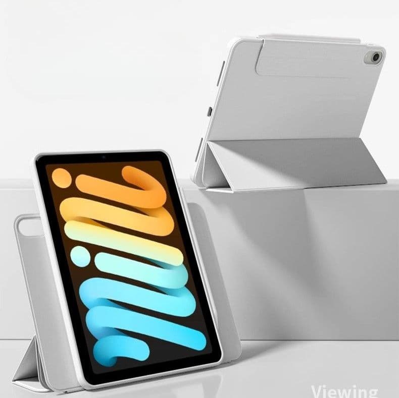 タブレットケース iPad/iPad Air/iPad Pro/mini 多機能スタンド付き 透明バックパネル保護ケース