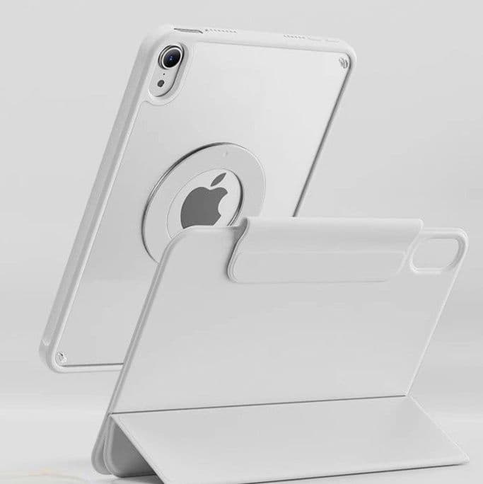 タブレットケース iPad/iPad Air/iPad Pro/mini 多機能スタンド付き 透明バックパネル保護ケース