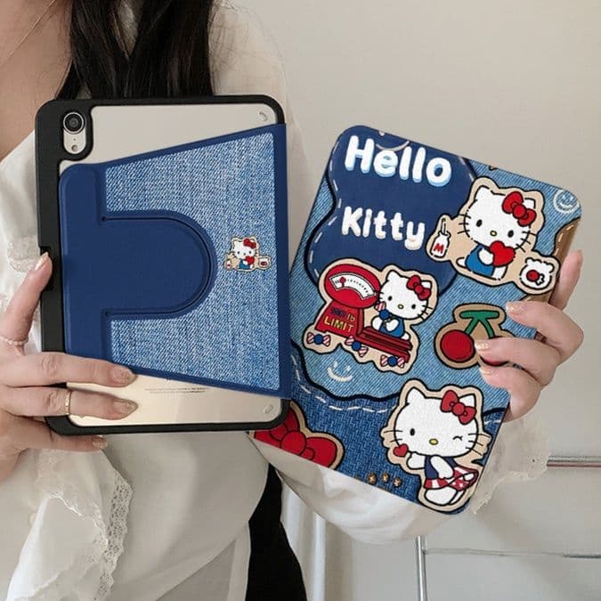 タブレットケース iPad/iPad Air/iPad Pro/mini キティ柄 かわいい タブレット保護ケース