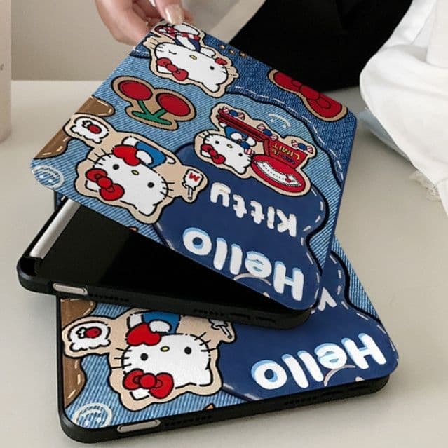 タブレットケース iPad/iPad Air/iPad Pro/mini キティ柄 かわいい タブレット保護ケース