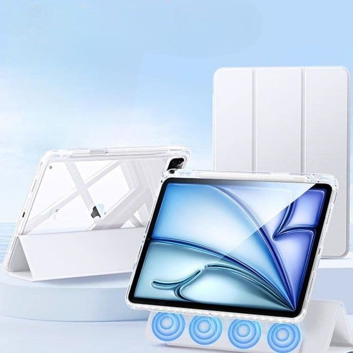 タブレットケース iPad/iPad Air/iPad Pro/mini 超軽量 透明 保護ケース 折りたたみ式