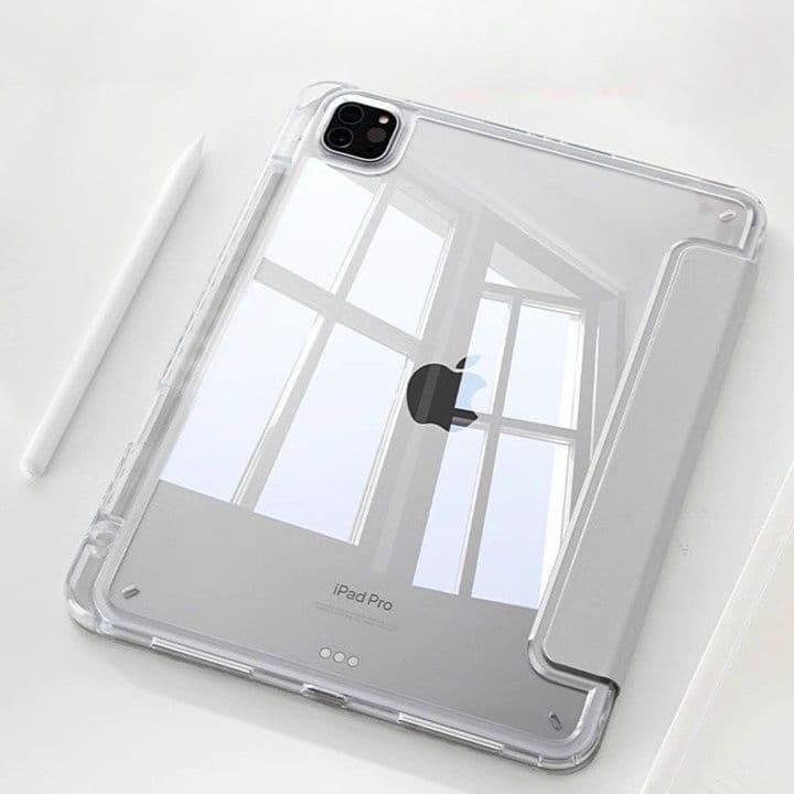 タブレットケース iPad/iPad Air/iPad Pro/mini 透明保護 折りたたみ式タブレットカバー
