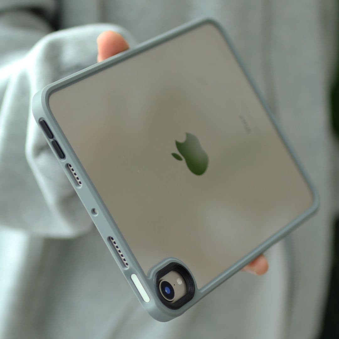 タブレットケース iPad/iPad Air/iPad Pro/mini 透明背面 衝撃吸収タブレット保護カバー