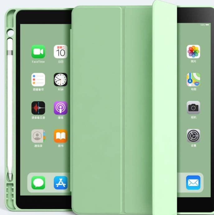 タブレットケース 多機能ペンホルダー付き三折りタブレットカバー iPad/iPad Air/iPad Pro/mini