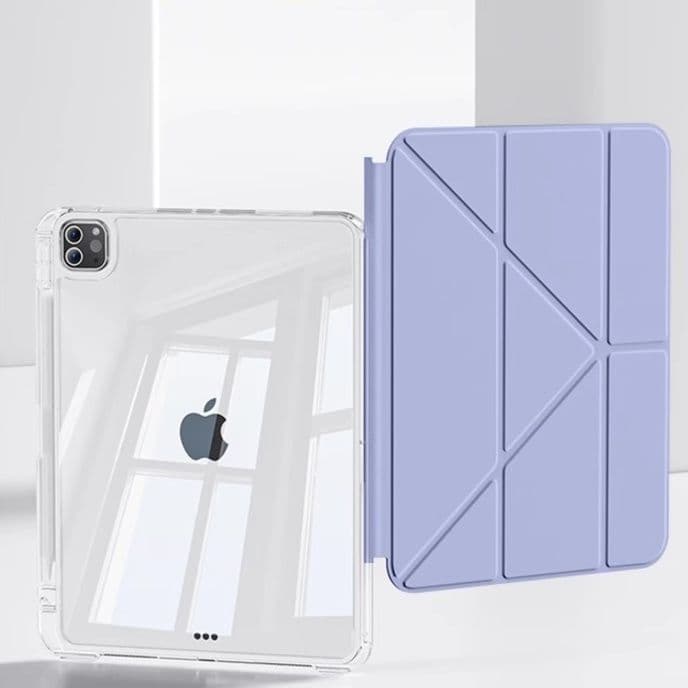 タブレットケース iPad/iPad Air/iPad Pro/mini 透明保護 折りたたみ式 多機能タブレットカバー