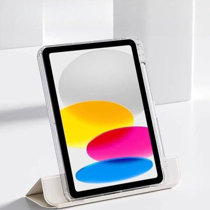 タブレットケース iPad/iPad Air/iPad Pro/mini 透明保護 折りたたみ式 多機能タブレットカバー