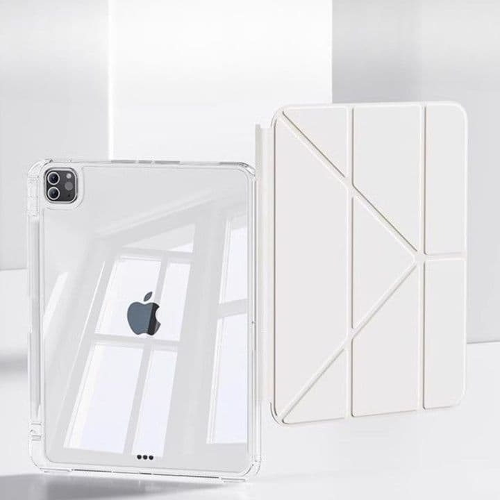 タブレットケース iPad/iPad Air/iPad Pro/mini 透明保護 折りたたみ式 多機能タブレットカバー