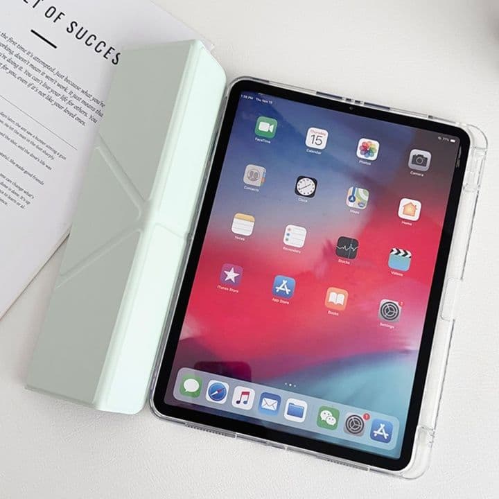 タブレットケース iPad/iPad Air/iPad Pro/mini 多角形デザイン 折りたたみ式タブレット保護カバー
