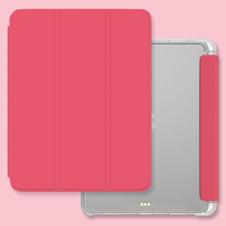タブレットケース iPad/iPad Air/iPad Pro/mini 三つ折り透明ペン収納タブレット保護ケース