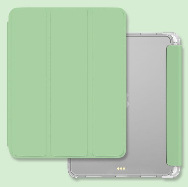 タブレットケース iPad/iPad Air/iPad Pro/mini 三つ折り透明ペン収納タブレット保護ケース