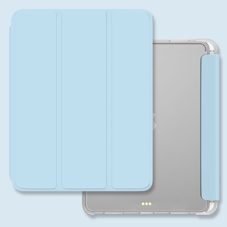 タブレットケース iPad/iPad Air/iPad Pro/mini 三つ折り透明ペン収納タブレット保護ケース