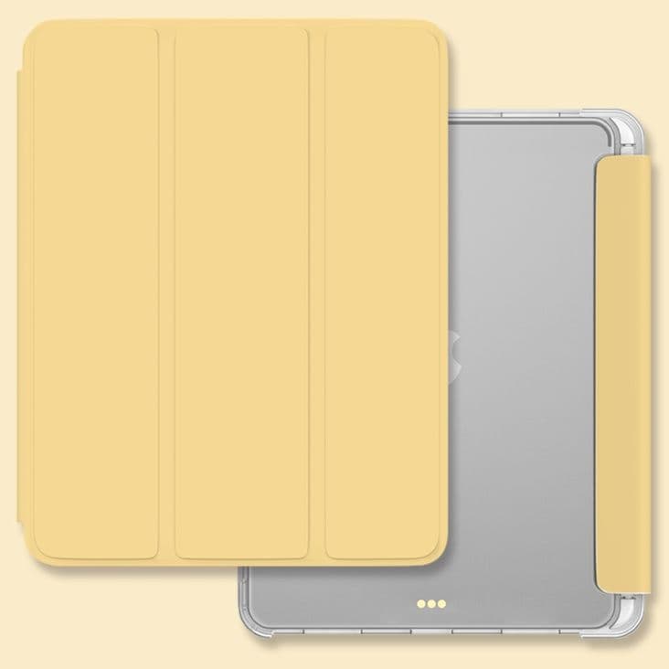 タブレットケース iPad/iPad Air/iPad Pro/mini 三つ折り透明ペン収納タブレット保護ケース