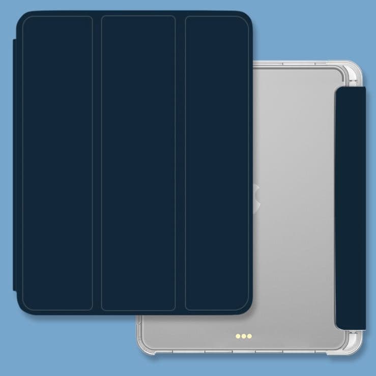 タブレットケース iPad/iPad Air/iPad Pro/mini 三つ折り透明ペン収納タブレット保護ケース