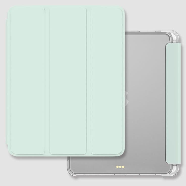 タブレットケース iPad/iPad Air/iPad Pro/mini 三つ折り透明ペン収納タブレット保護ケース