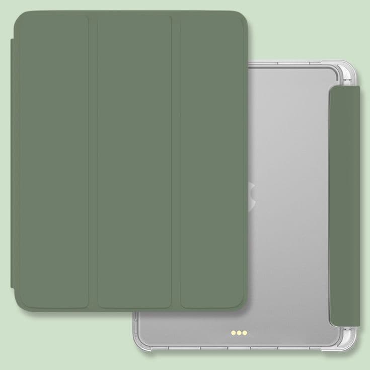 タブレットケース iPad/iPad Air/iPad Pro/mini 三つ折り透明ペン収納タブレット保護ケース