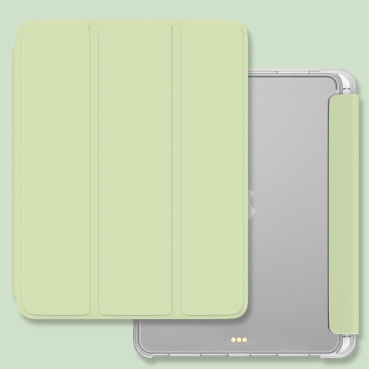 タブレットケース iPad/iPad Air/iPad Pro/mini 三つ折り透明ペン収納タブレット保護ケース