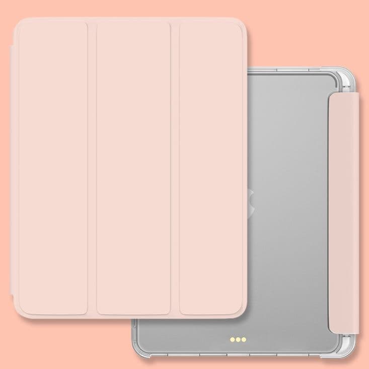タブレットケース iPad/iPad Air/iPad Pro/mini 三つ折り透明ペン収納タブレット保護ケース