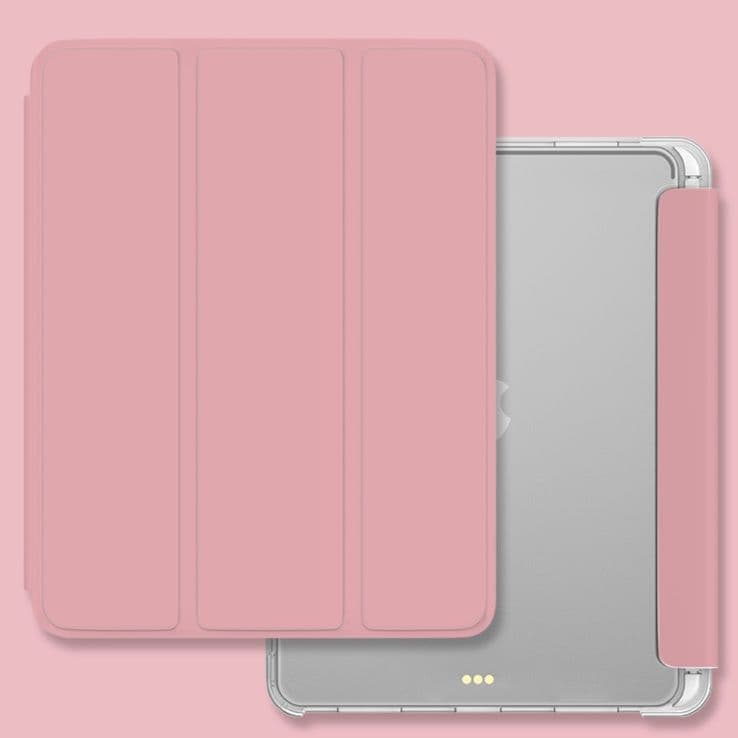 タブレットケース iPad/iPad Air/iPad Pro/mini 三つ折り透明ペン収納タブレット保護ケース
