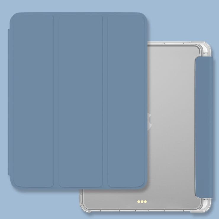 タブレットケース iPad/iPad Air/iPad Pro/mini 三つ折り透明ペン収納タブレット保護ケース