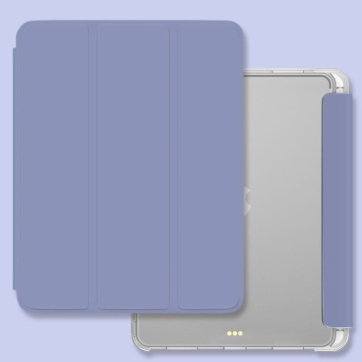 タブレットケース iPad/iPad Air/iPad Pro/mini 三つ折り透明ペン収納タブレット保護ケース