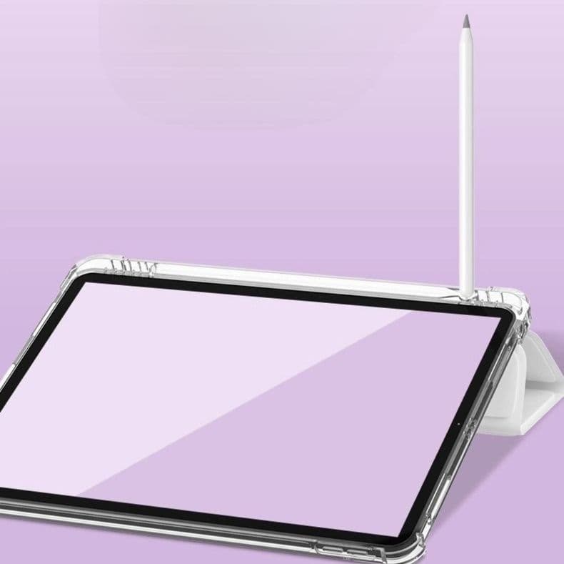 タブレットケース iPad/iPad Air/iPad Pro/mini 三つ折り透明ペン収納タブレット保護ケース