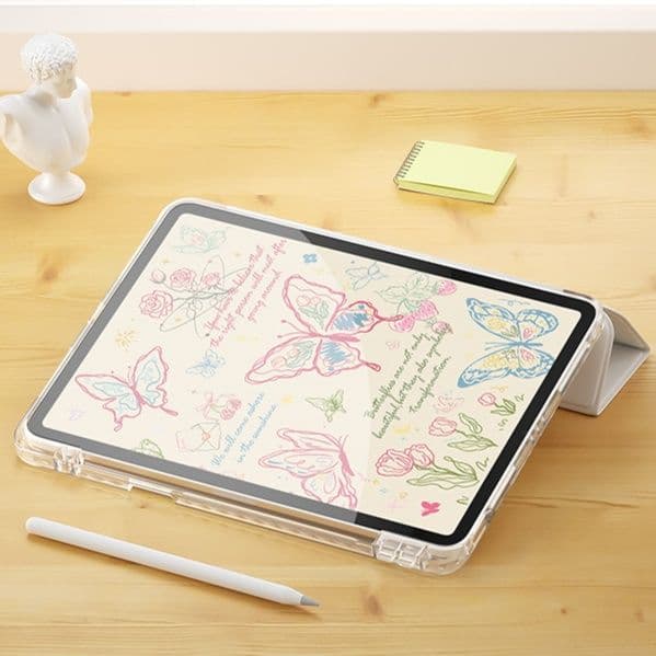 タブレットケース iPad/iPad Air/iPad Pro/mini 蝶と花の優美な折りたたみ保護カバー