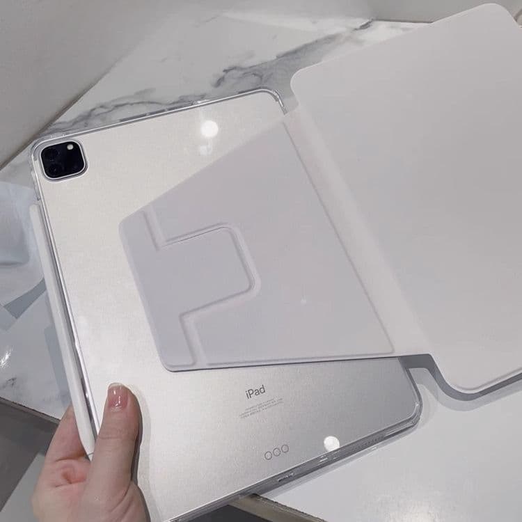 タブレットケース iPad/iPad Air/iPad Pro/mini 透明折り畳みスタンド付きタブレット保護ケース