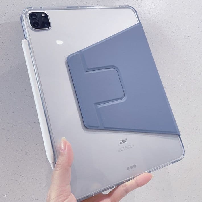 タブレットケース iPad/iPad Air/iPad Pro/mini 透明折り畳みスタンド付きタブレット保護ケース