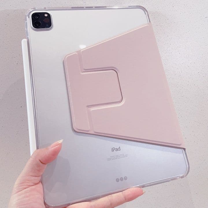 タブレットケース iPad/iPad Air/iPad Pro/mini 透明折り畳みスタンド付きタブレット保護ケース