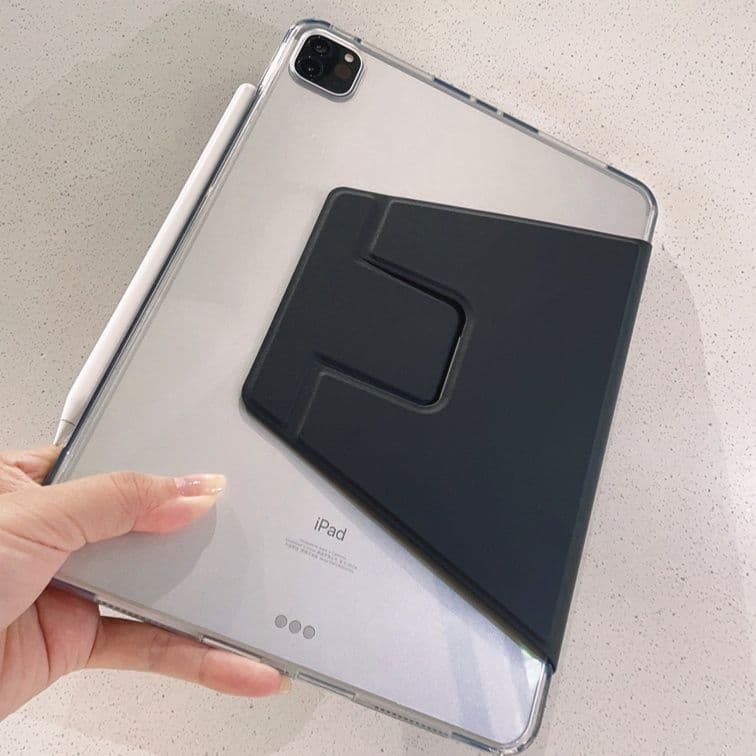 タブレットケース iPad/iPad Air/iPad Pro/mini 透明折り畳みスタンド付きタブレット保護ケース
