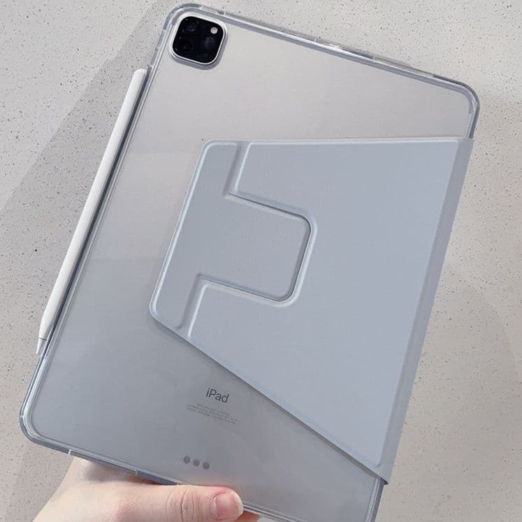 タブレットケース iPad/iPad Air/iPad Pro/mini 透明折り畳みスタンド付きタブレット保護ケース