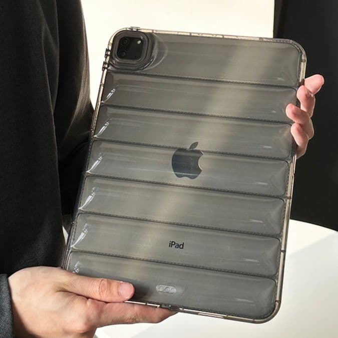 タブレットケース iPad/iPad Air/iPad Pro/mini 立体波型 透明クリアケース