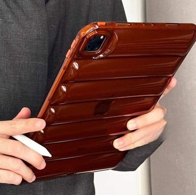 タブレットケース iPad/iPad Air/iPad Pro/mini 立体波型 透明クリアケース