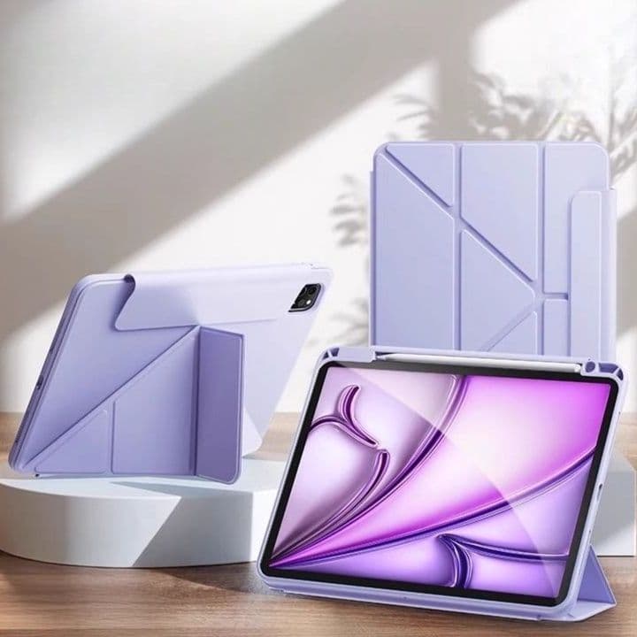 タブレットケース iPad/iPad Air/iPad Pro/mini 多機能三角スタンド搭載保護カバー