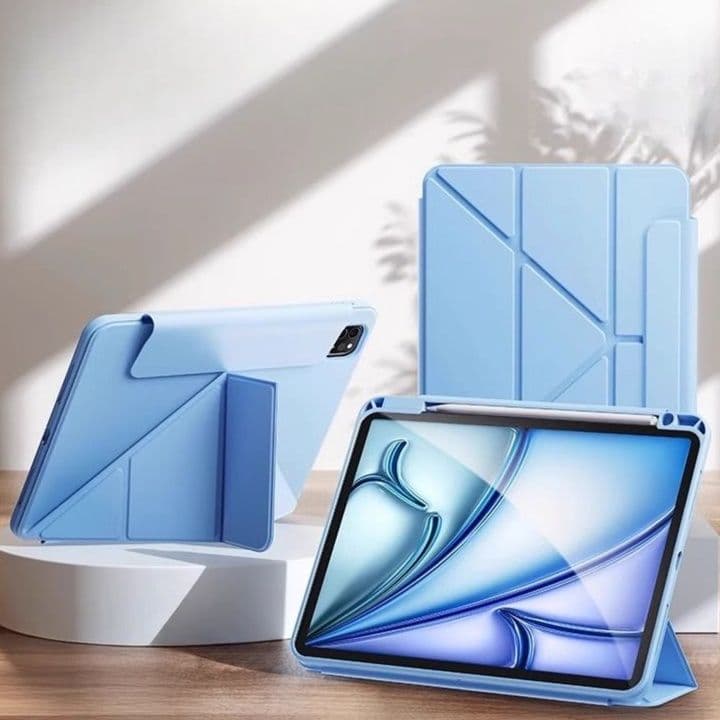 タブレットケース iPad/iPad Air/iPad Pro/mini 多機能三角スタンド搭載保護カバー