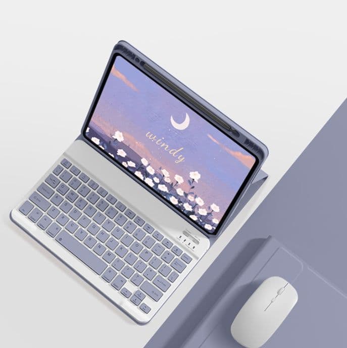 タブレットケース iPad/iPad Air/iPad Pro/mini マグネット式/LEDキーボード付き保護カバー