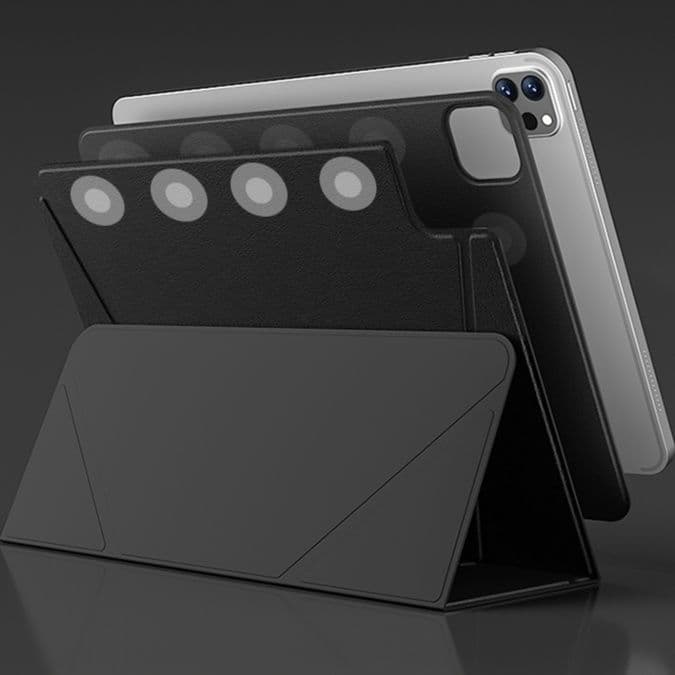タブレットケース iPad/iPad Air/iPad Pro/mini 多角度磁力吸着式折りたたみケース