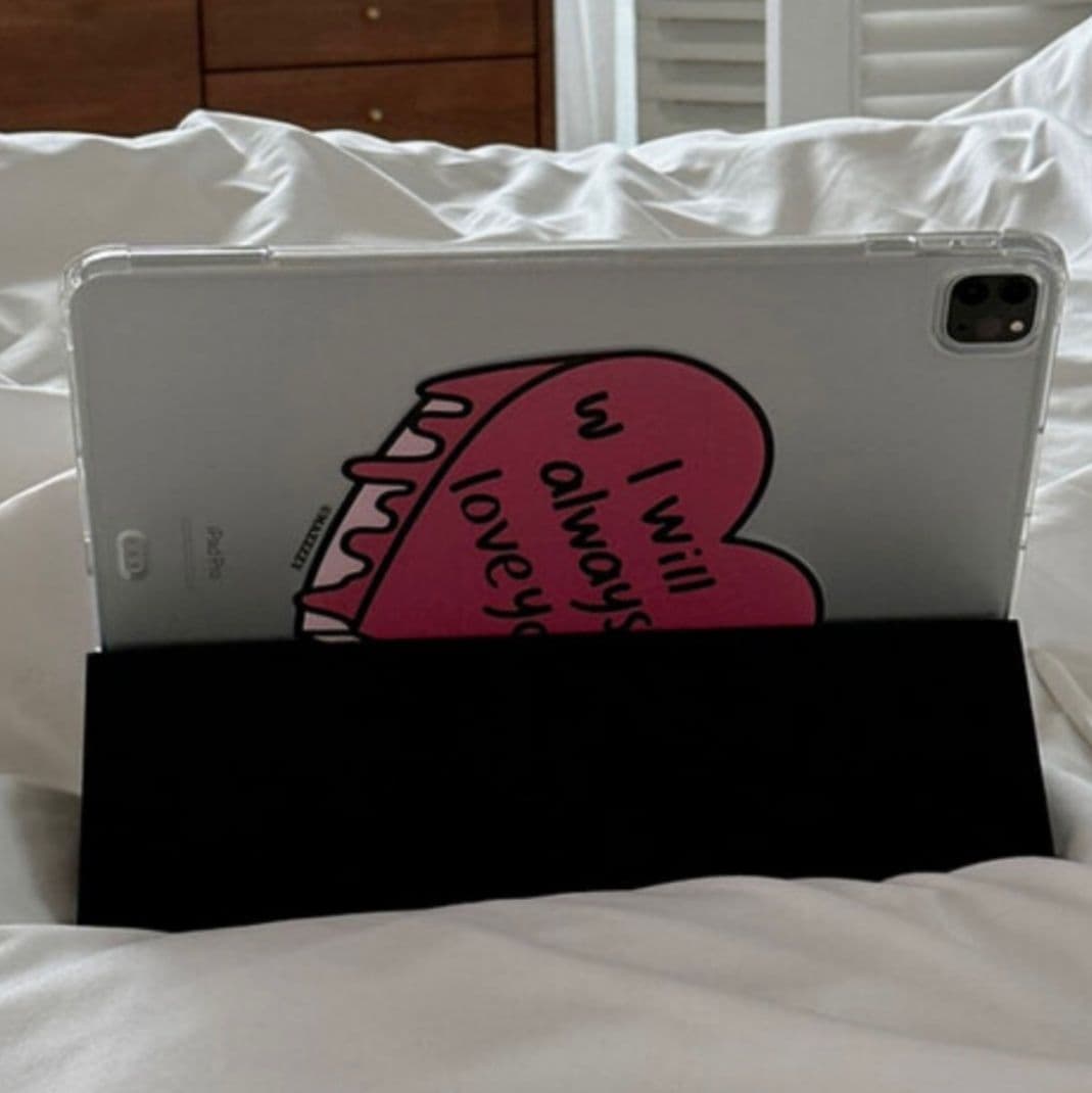 タブレットケース iPad/iPad Air/iPad Pro/mini 溶けるハート透明保護ケース