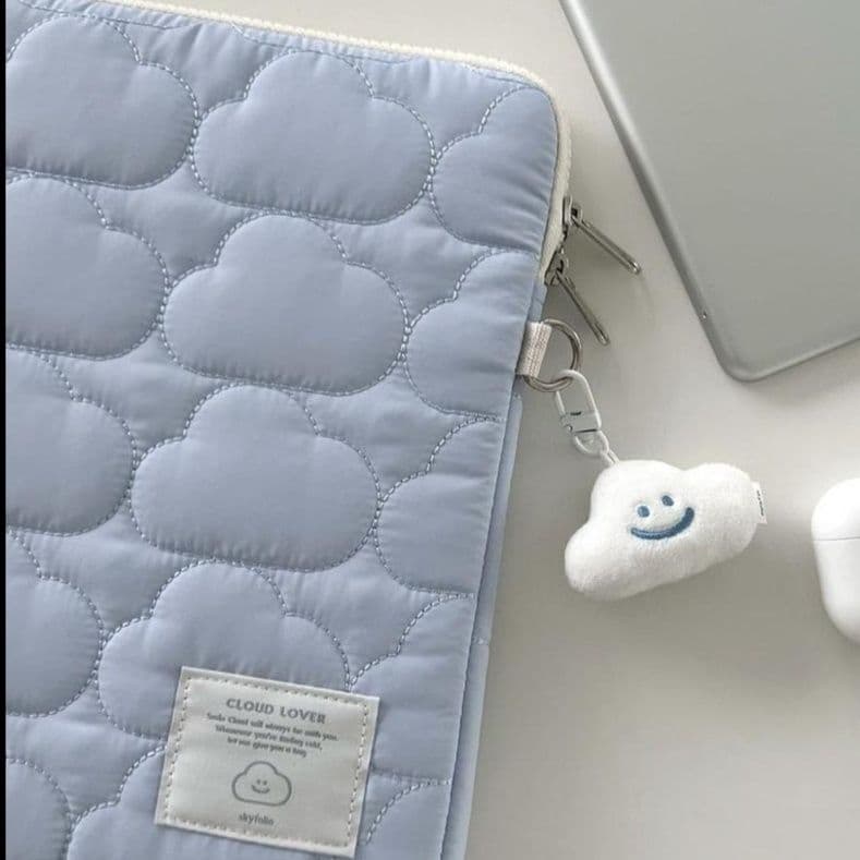 タブレットケース iPad/macbook Air Pro ふわもこ雲模様タブレットケース