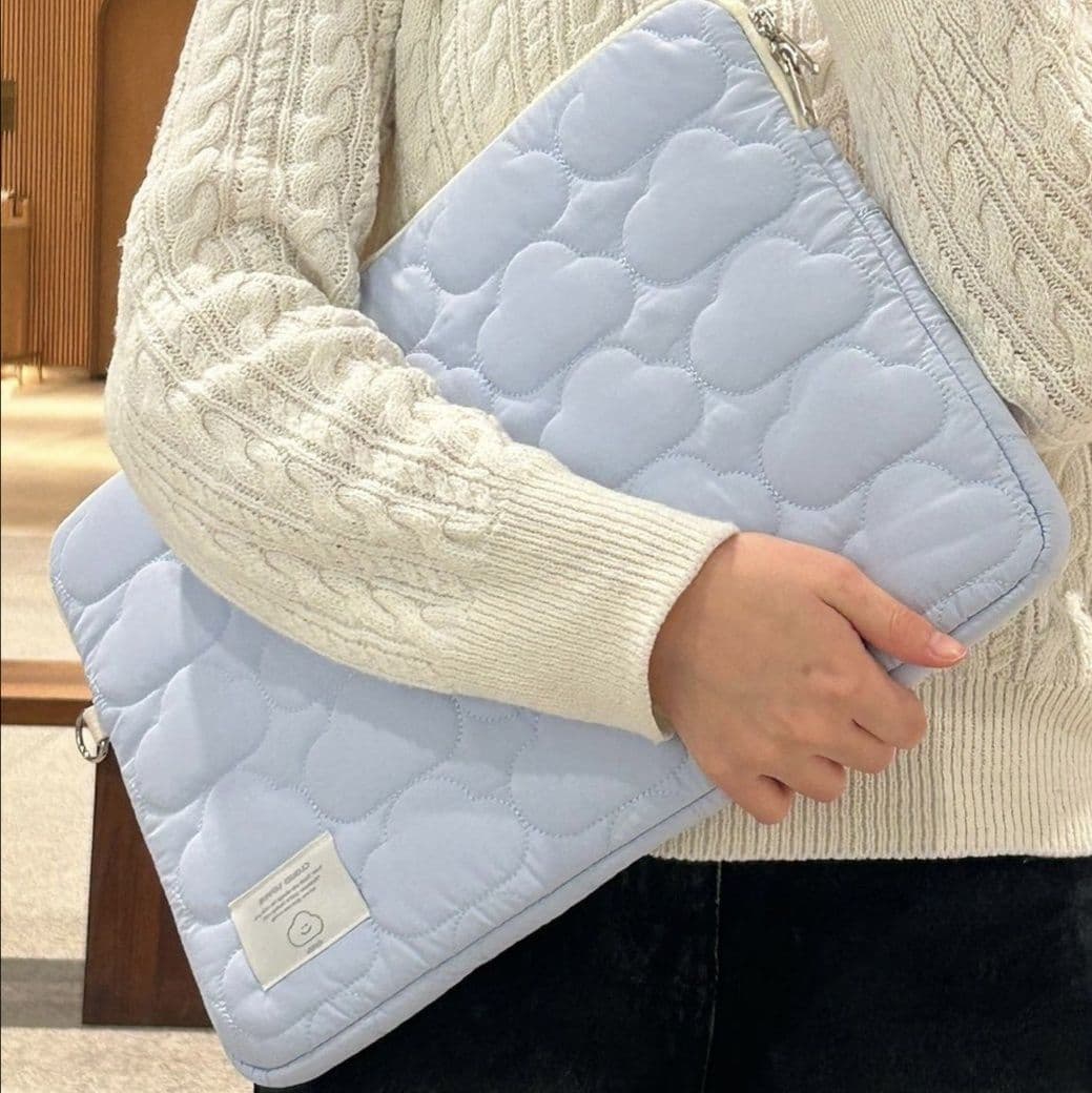 タブレットケース iPad/macbook Air Pro ふわもこ雲模様タブレットケース