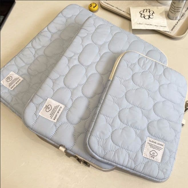 タブレットケース iPad/macbook Air Pro ふわもこ雲模様タブレットケース